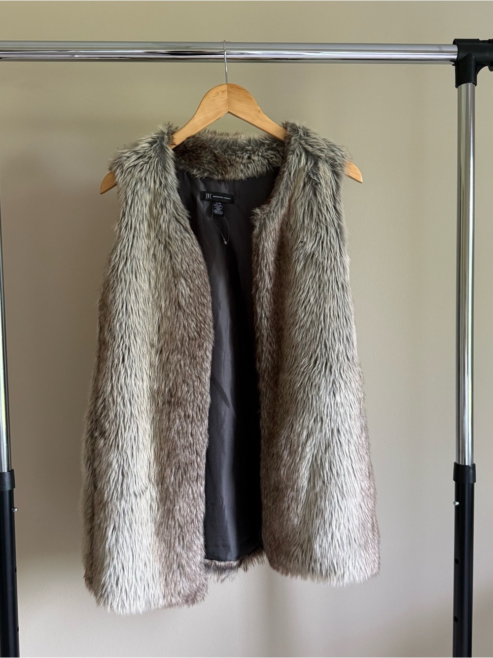 INC International Concepts Faux Fur Vest